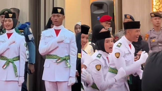 Denny Cagur Saat Pengukuhan Anak Sulungnya Jadi Paskibraka Banten 2025 (instagram)